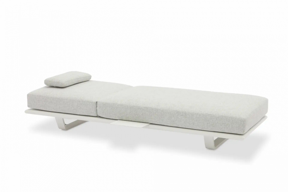 STAY Flex Solsäng, Ljusgrått Tyg & Mörkgrå Ram