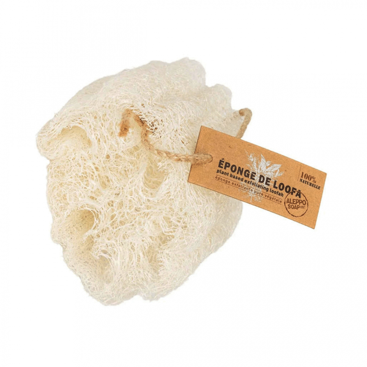 Loofah mot en vit bakgrund