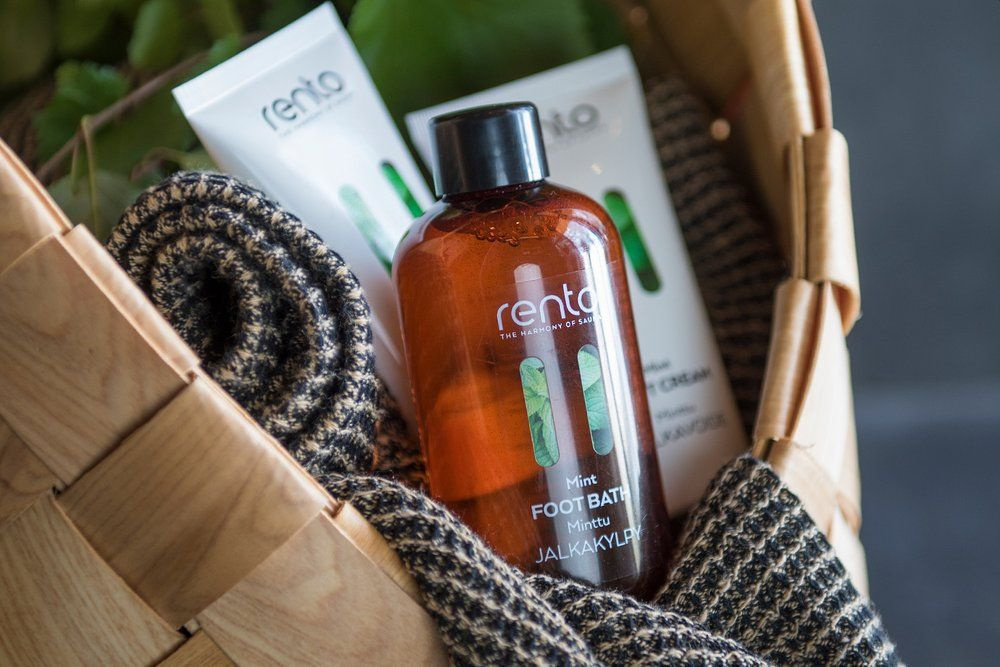 Presentförpackning Fotvård