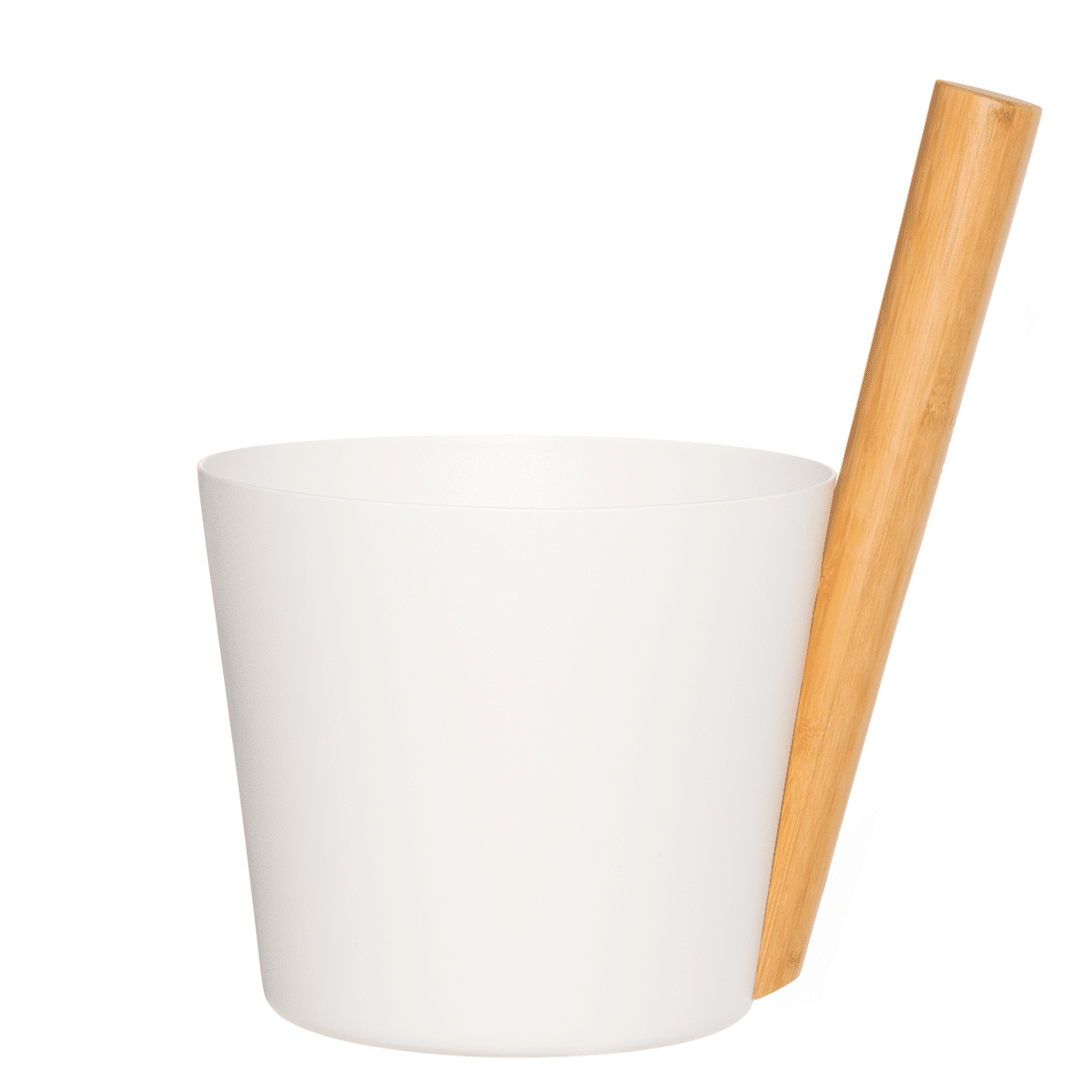 Bastuhinken mot en vit bakgrund