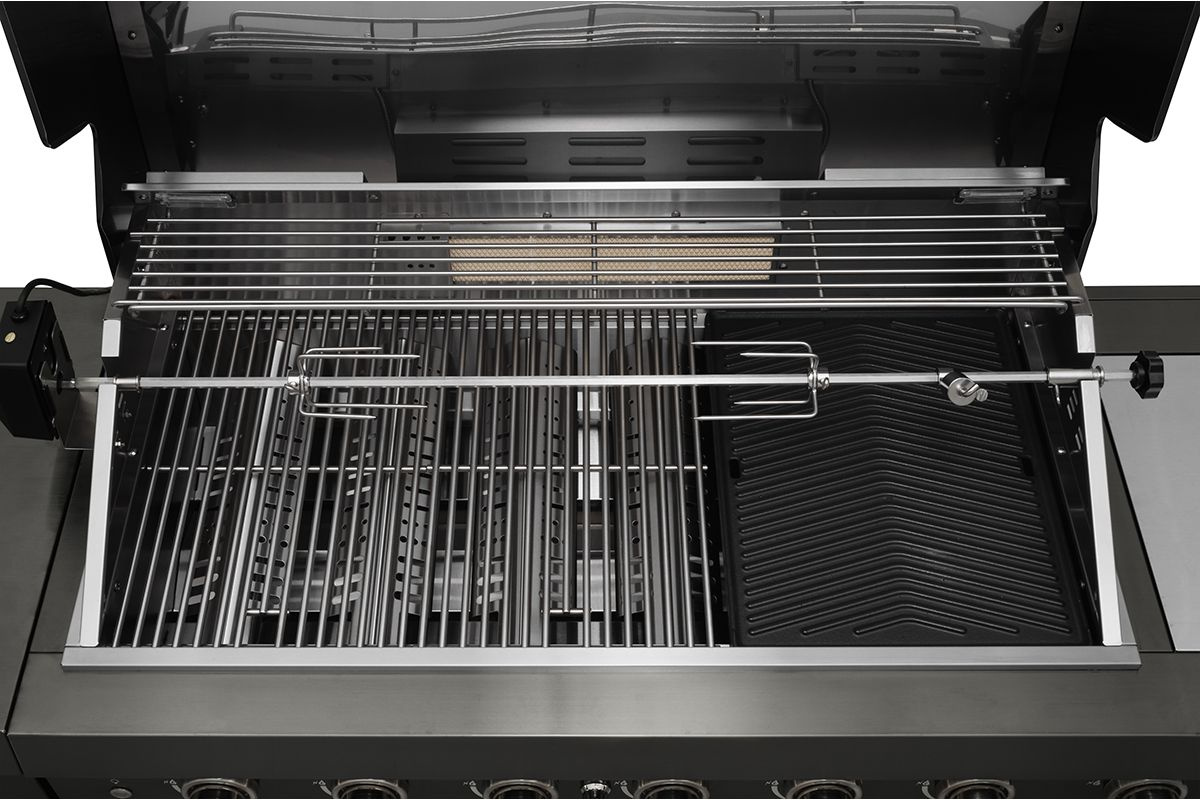 Gasolgrill Black Diamond 6+2, Sommarkök med Kylskåp