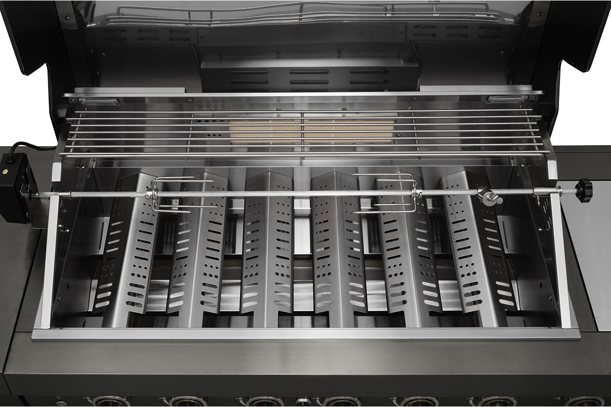 Gasolgrill Black Diamond 6+2, Sommarkök med Kylskåp