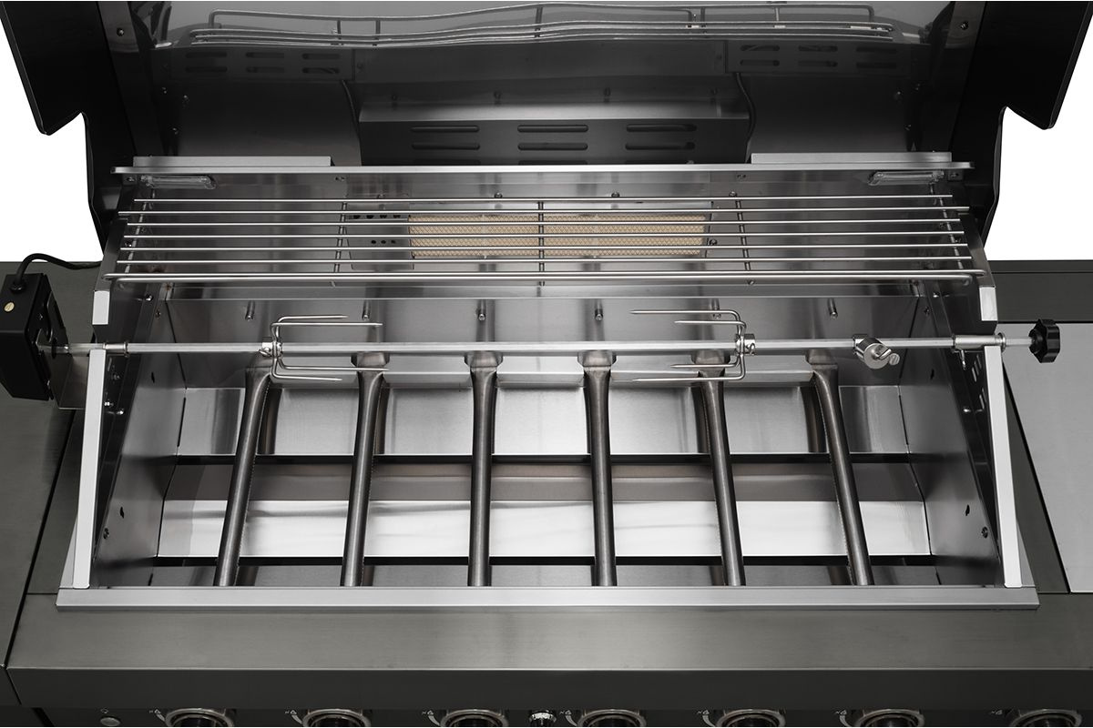 Gasolgrill Black Diamond 6+2, Sommarkök med Kylskåp