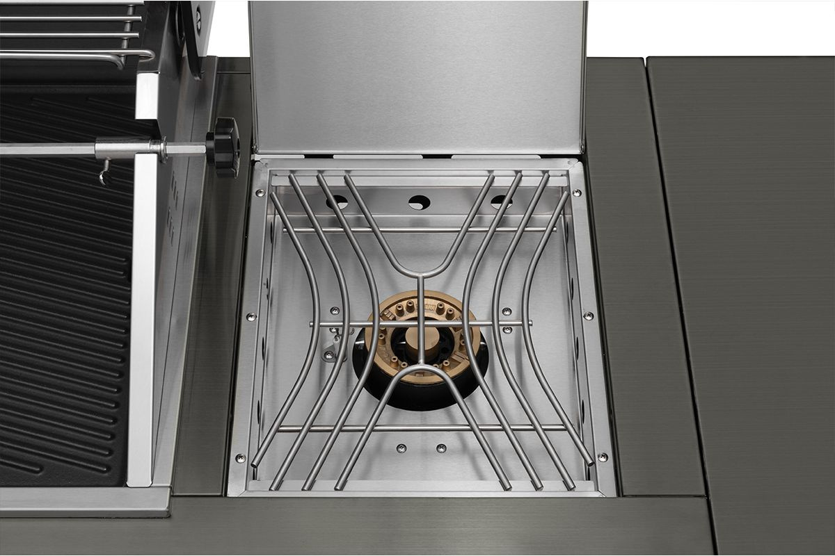 Gasolgrill Black Diamond 6+2, Sommarkök med Kylskåp