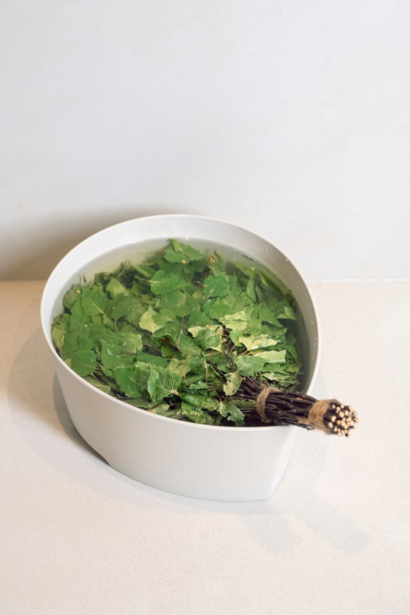 Basturuskan på blötläggning i vatten