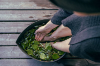 Tvättfat för Bastu i Svart Biokomposit Tvättfat för Bastu i Svart Biokomposit