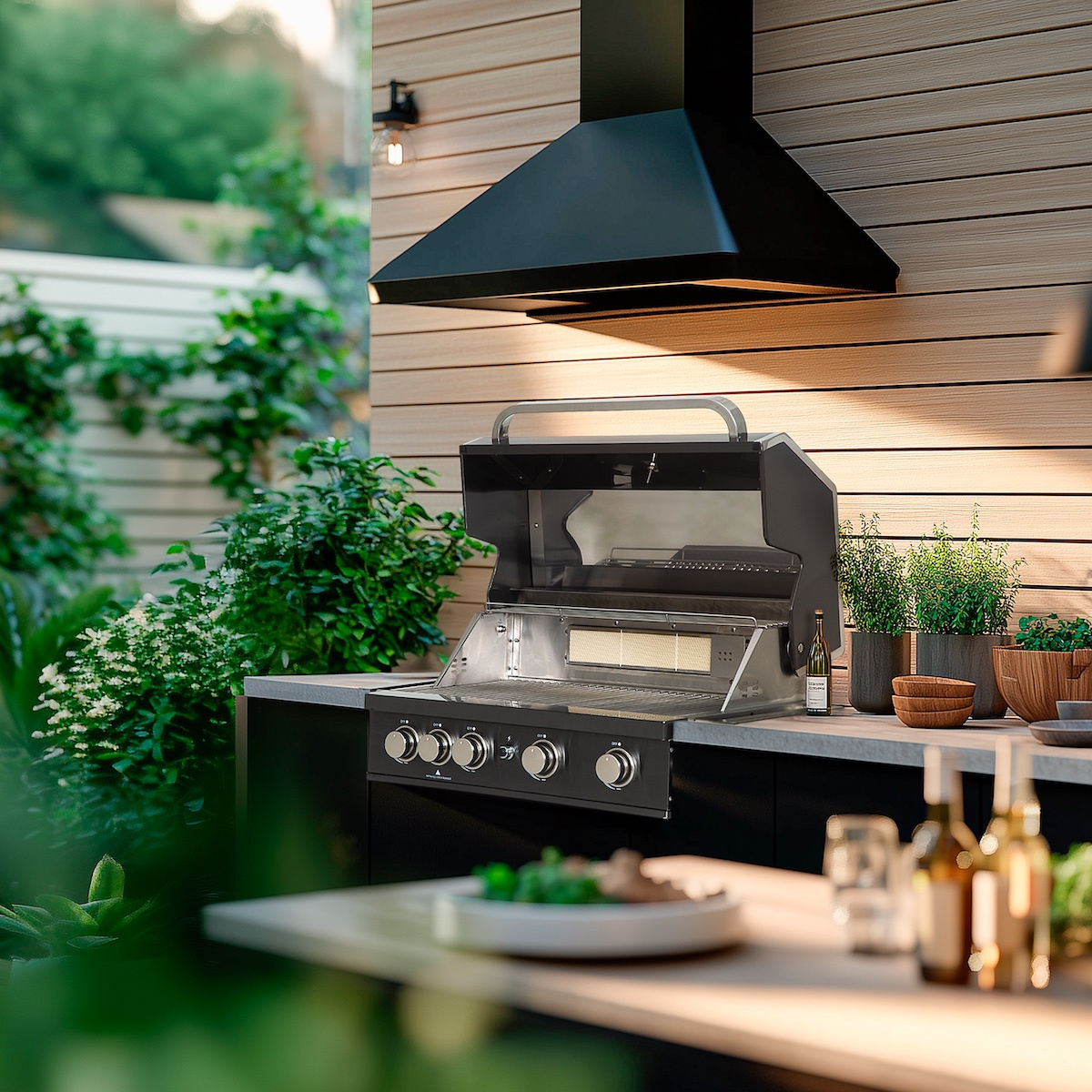 Gasolgrill Black Pearl 4 Built-in
