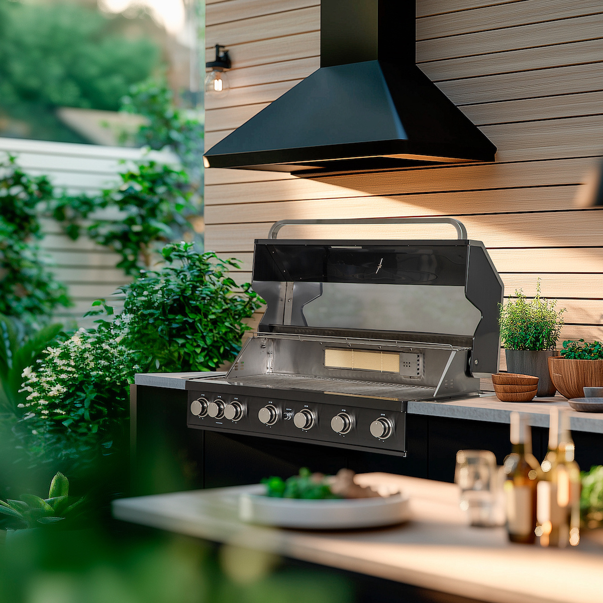 Gasolgrill Black Jewel 6 Built-in
