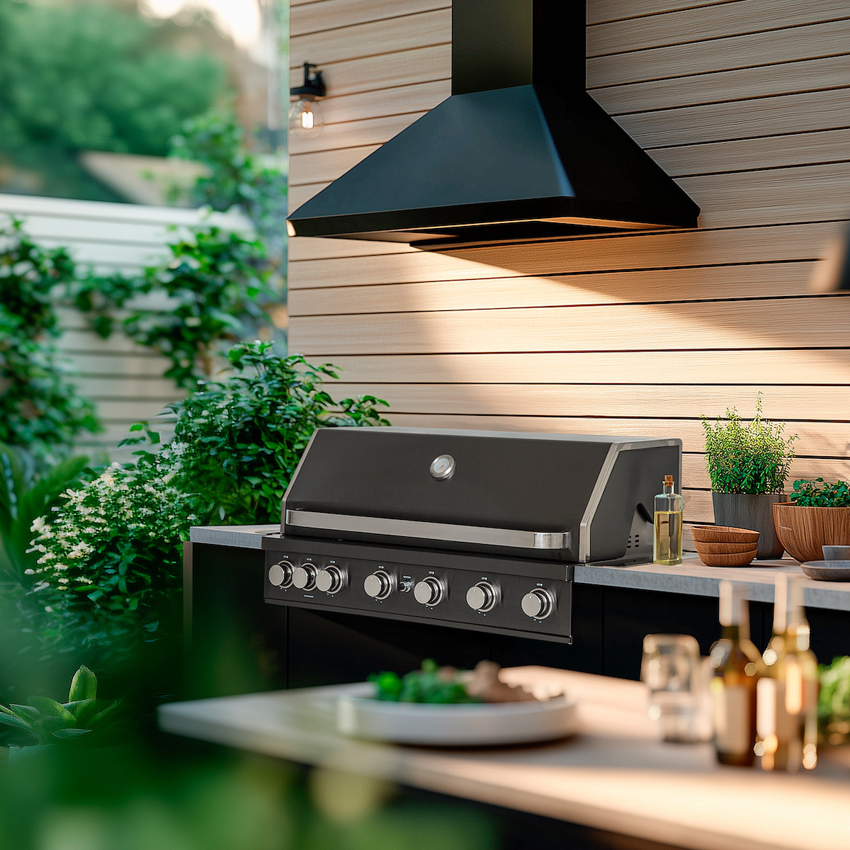 Gasolgrill Black Jewel 6 Built-in