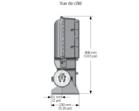 Styrenhet Gecko IN.YT-8, inkl. 3kW Värmare En sprängskiss av styrenheten sedd från sidan