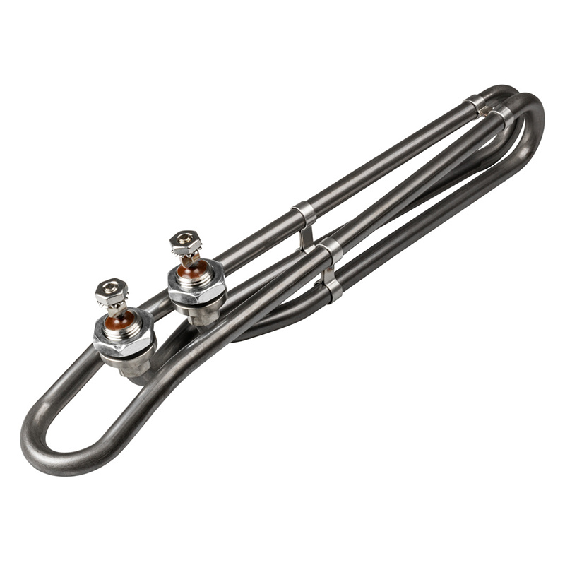 Värmeelementet mot en vit bakgrund