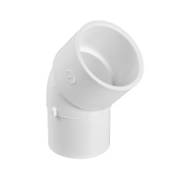 Spa 45° Koppling 1½ Kopplingen mot en vit bakgrund