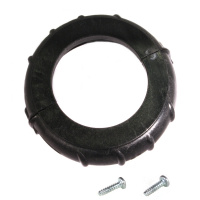 Delbar Låsmutter 2 Muttern sedd ovanifrån med två skruvar