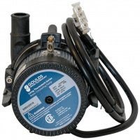 Spapump Laing E10, AMP Kontakt, 3/4 Spapumpen sedd från sidan