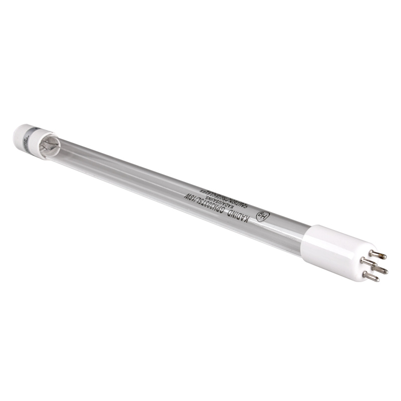 UV-C lampan mot en vit bakgrund