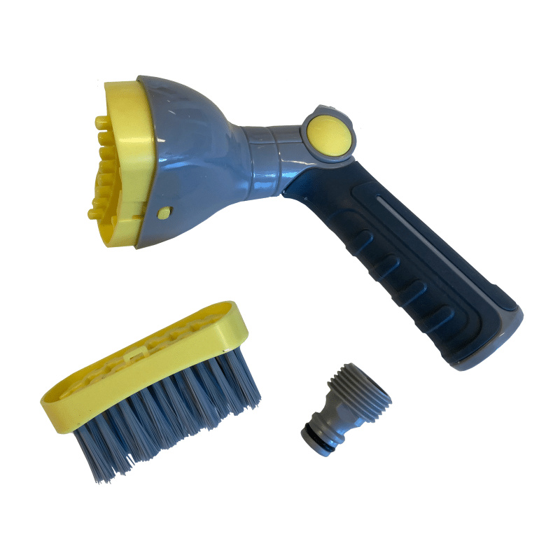 De individuella komponenterna i filterrengöraren 