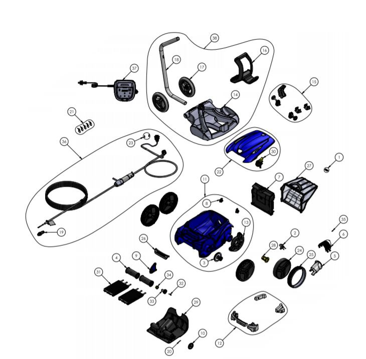 Stödhjul till Vortex, 2-pack