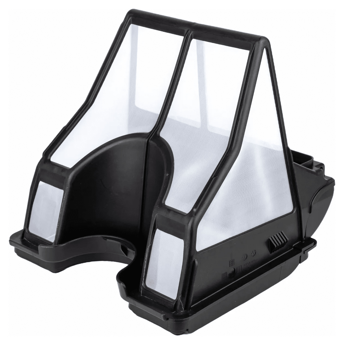 Filtret vänt upp och ner